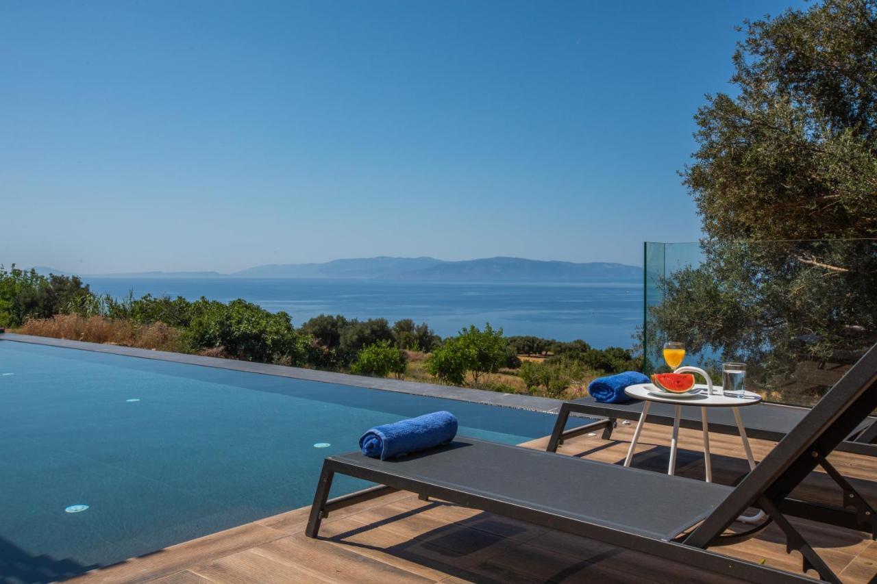 Brand New Villa Lefka With Private Pool At Platies Πλατείες Εξωτερικό φωτογραφία